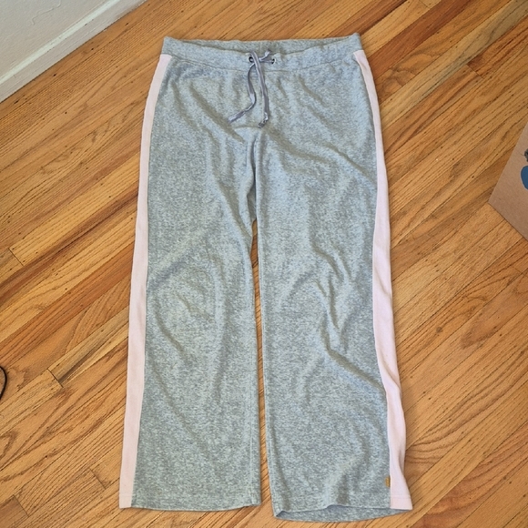 New York Laundry Heather Gray Velour Lounge Pants Sz M - Picture 1 of 6